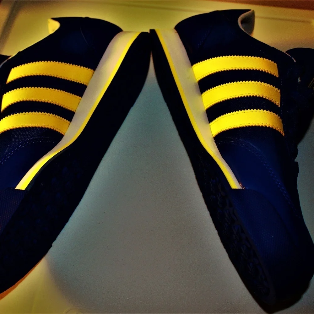 adidas Blue and Yellow Athletic Shoes